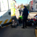 Motociclista caído en Miguens y Brenan