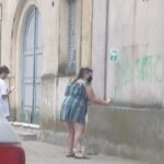 Manifestantes pro aborto pintaron el frente de la Iglesia de Magdalena