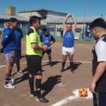 Encuentro de fútbol en la U35 de Magdalena simulando el mundial de Qatar 2022