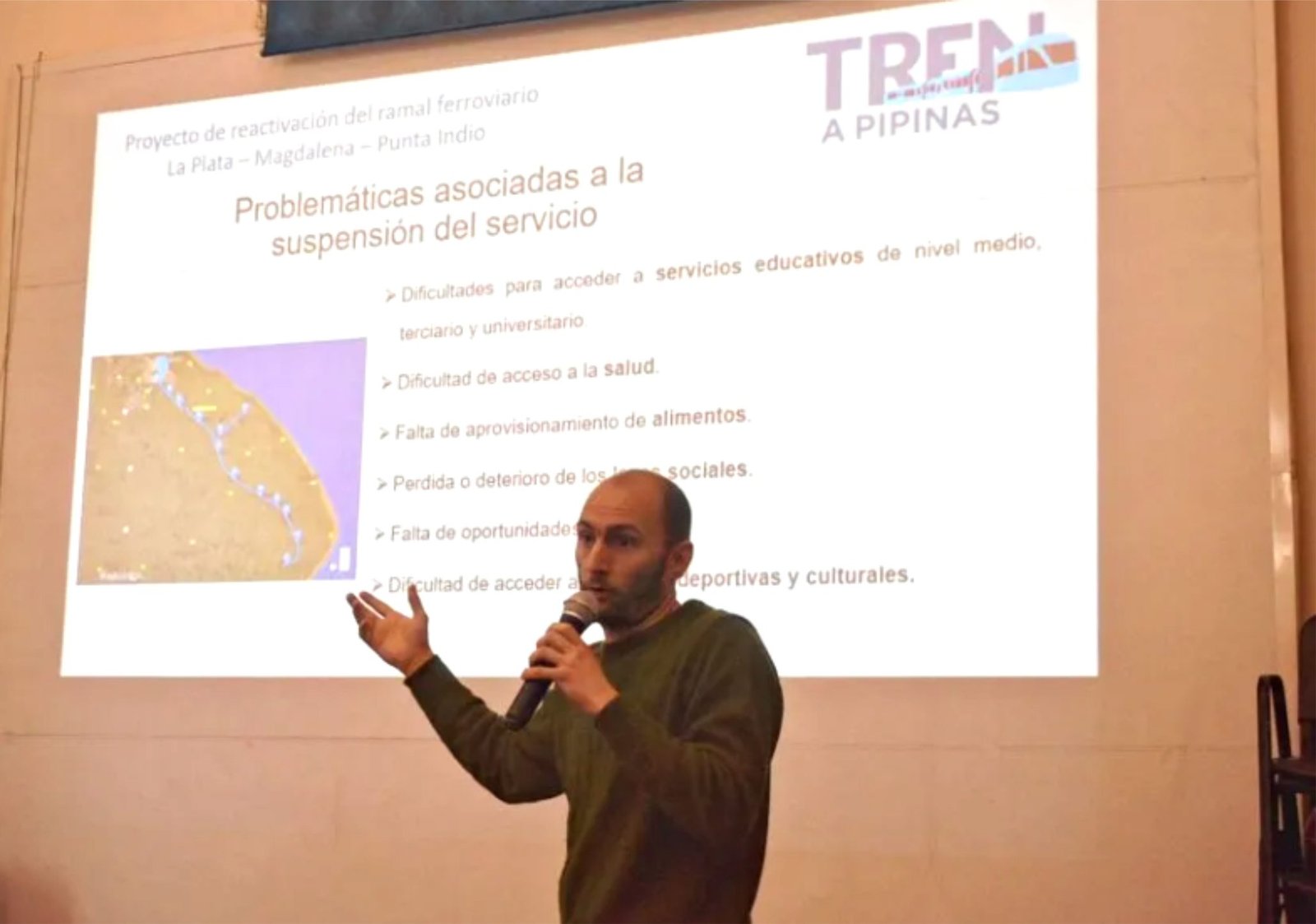 Llegó al Consejo de la UNLP el proyecto ferroviario que promete unir La Plata, Magdalena y Punta Indio