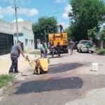 Se puso en marcha tareas de bacheo por las calles de Magdalena
