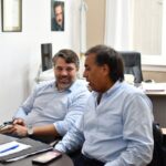 El intendente Hourcade recibió a autoridades del Ministerio de Seguridad Provincial