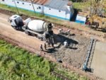 Con recursos propios, el Municipio avanza con obras de pavimento en Magdalena y Bartolomé Bavio